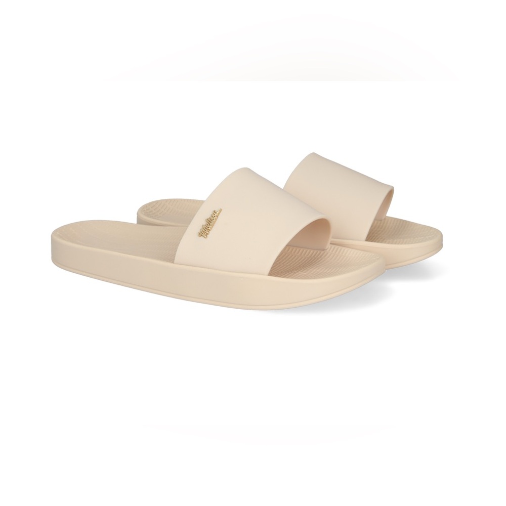 NWOT Melissa Sun Jelly Slides Bone/Cream Size 8